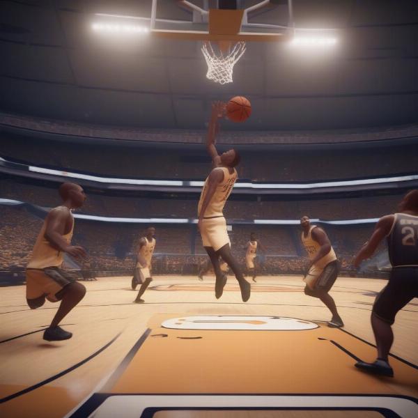 EA College Basketball Game Gameplay Screenshot