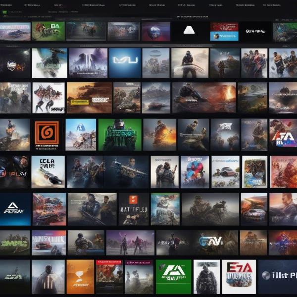 EA Play Game Pass Library - Explore a vast collection of games