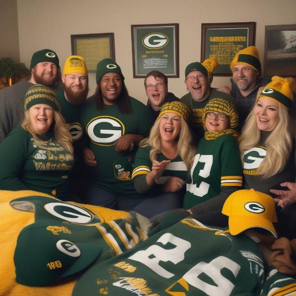 Enjoying the Packers Game with Friends