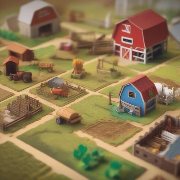 Expanded Farm and Upgraded Tools in Stardew Valley Board Game