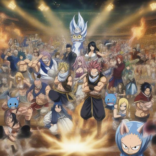 Fairy Tail Team Competing in the Grand Magic Games
