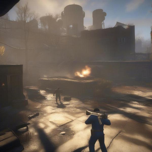 Fallout 4 Combat in Single Player