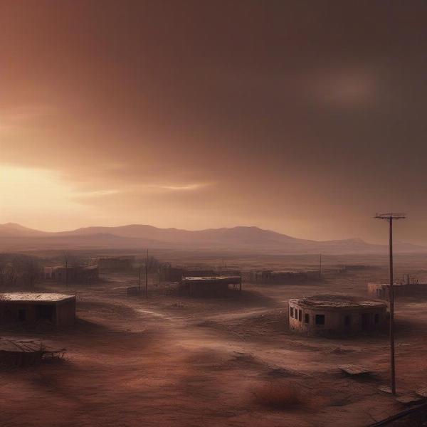 Exploring the desolate wasteland in Fallout