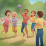 Family Party Classic Outdoor Games: Sack Race, Three-Legged Race, and Water Balloon Toss