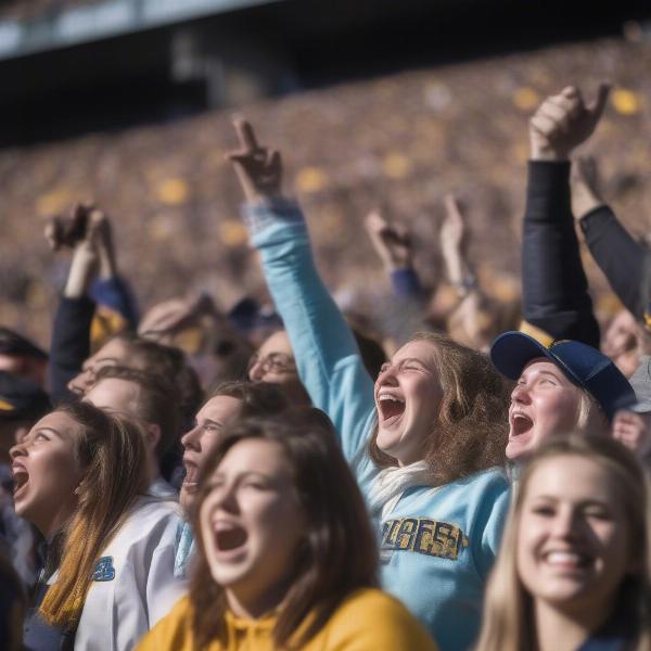 Excited Fans at the Pac-12 Championship