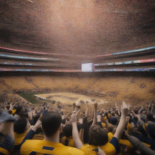 Fans Celebrating a MAC Championship Victory