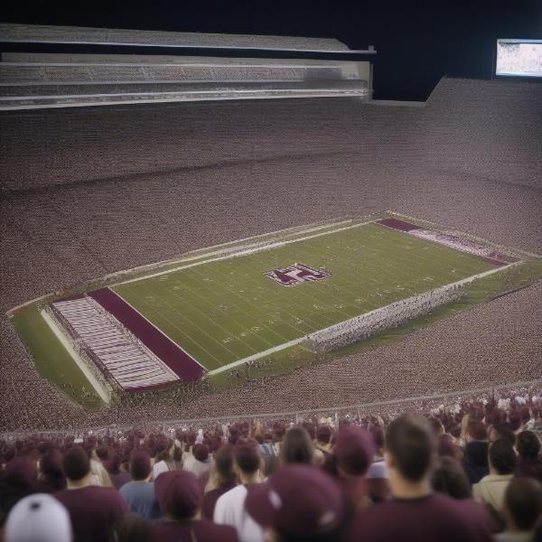 Fans Cheering at Aggie Game