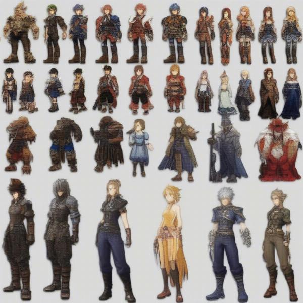 Final Fantasy Character Evolution: Classic and Modern