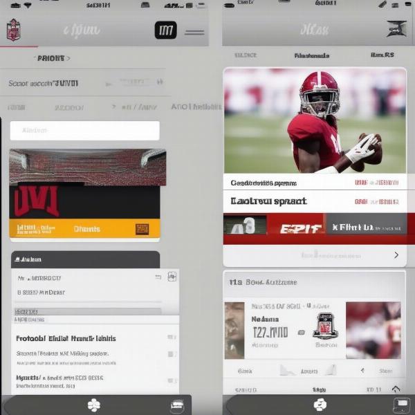 Finding Alabama Game Broadcast Info on Mobile App