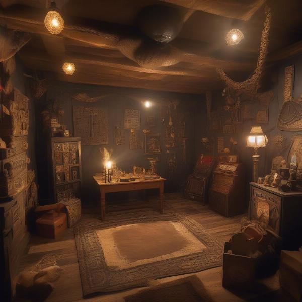 Finished Home Escape Room Setup