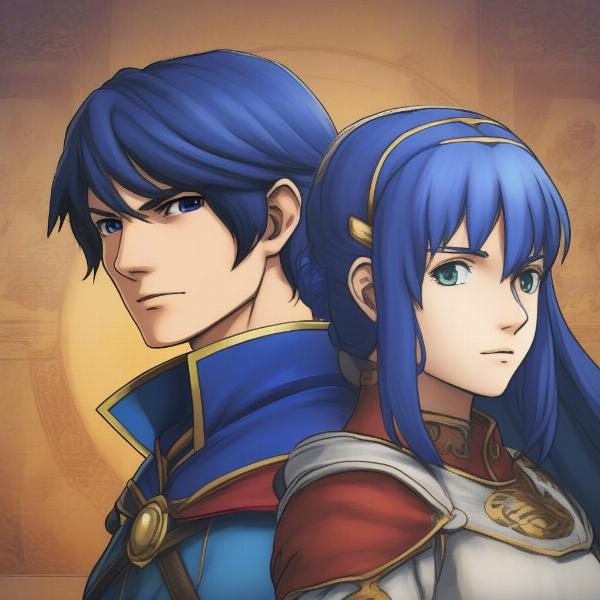 Fire Emblem Shadow Dragon Characters Marth and Caeda