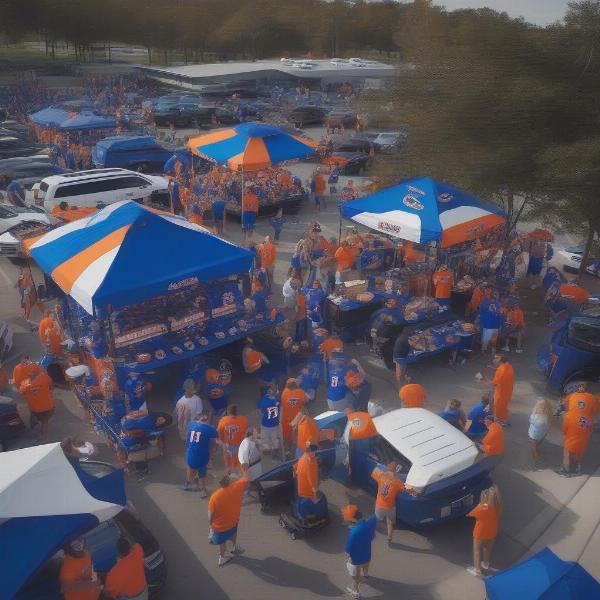 Florida Gators Fans Tailgating Before a Game
