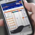 Florida Gators Football Schedule on a Mobile Phone
