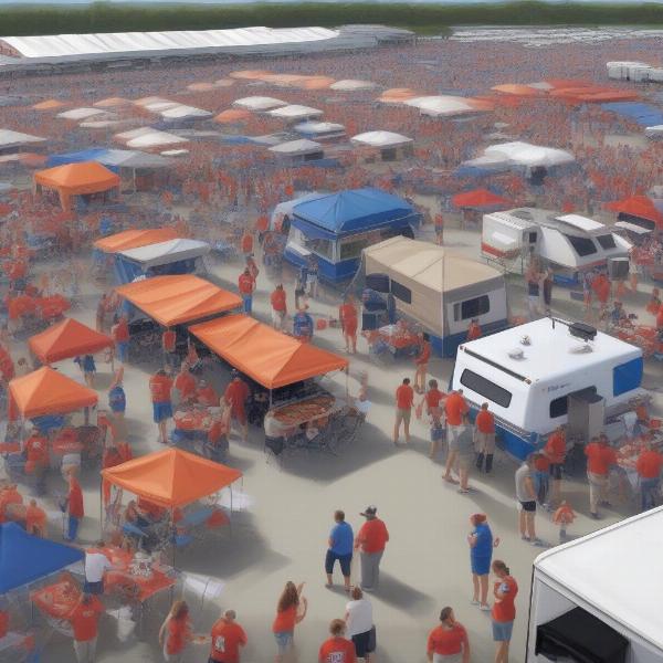 Florida Georgia Fans Tailgating