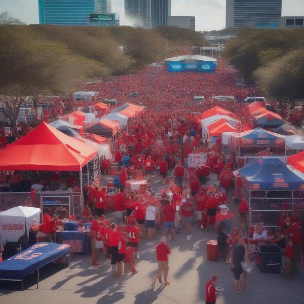 Florida Georgia Game Fans Tailgating
