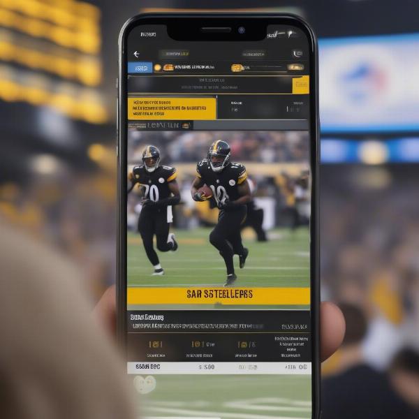 Following Steelers Games on Mobile