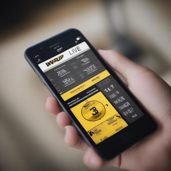 Following WSU Game Live Stats on Mobile