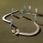 Four Horseshoes Game Setup