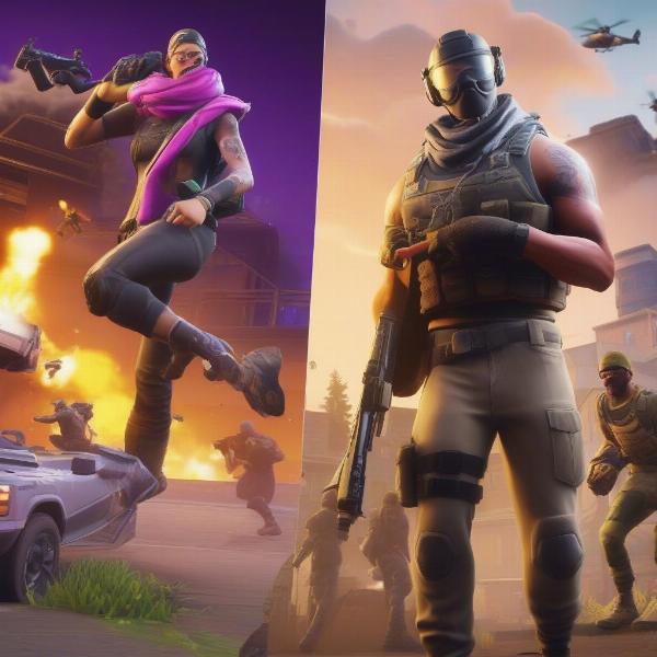 Free PS5 Games without PS Plus: Fortnite and Warzone Gameplay