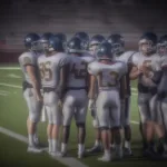 Freshman Football Team Taking a Timeout