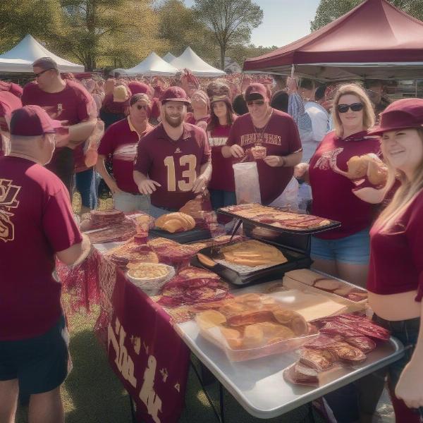 FSU Football Fans Tailgating Before a Game