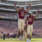 FSU Football Team Celebrating a Victory