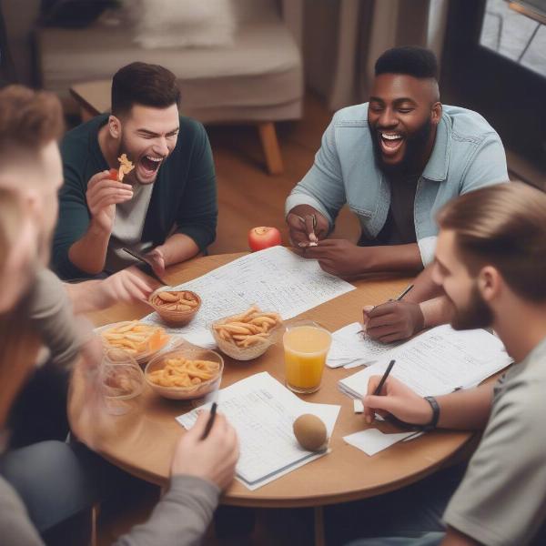 Friends Predicting Football Score for Fun Bets