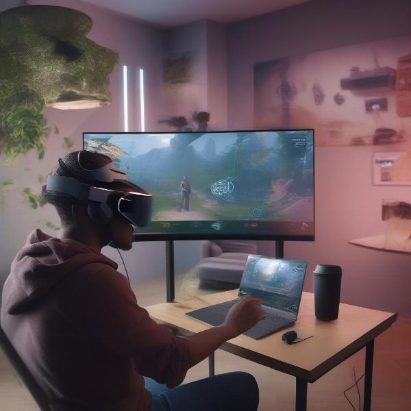 Gamers experiencing the future of gaming through VR, AR and Cloud Gaming