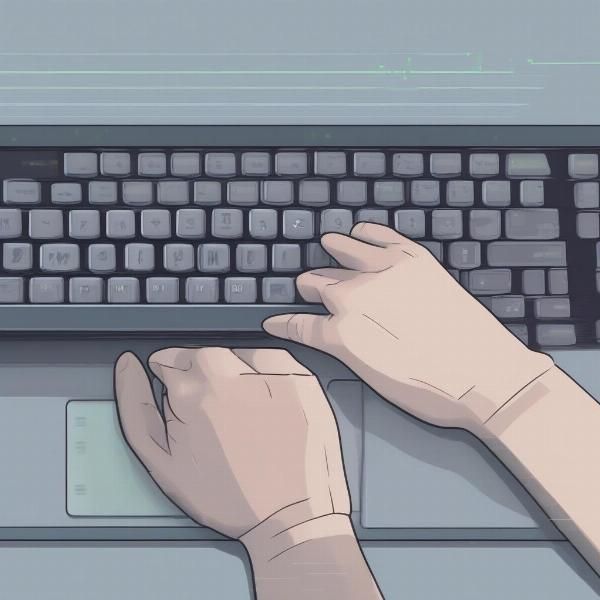 Game Developer Working on Code