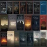 Game of Thrones Audiobook Covers Displayed