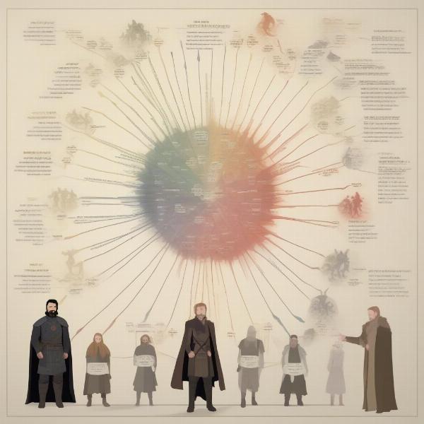 Game of Thrones Book 1 Chapter Breakdown by Character