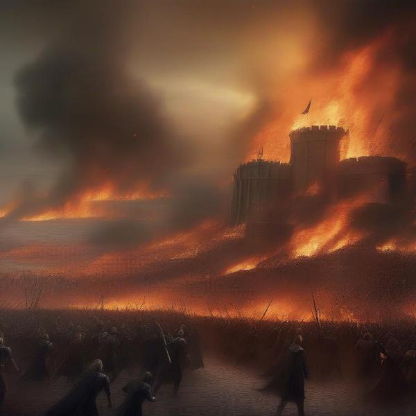 A Game of Thrones Battle Scene Spanning a Fortnight