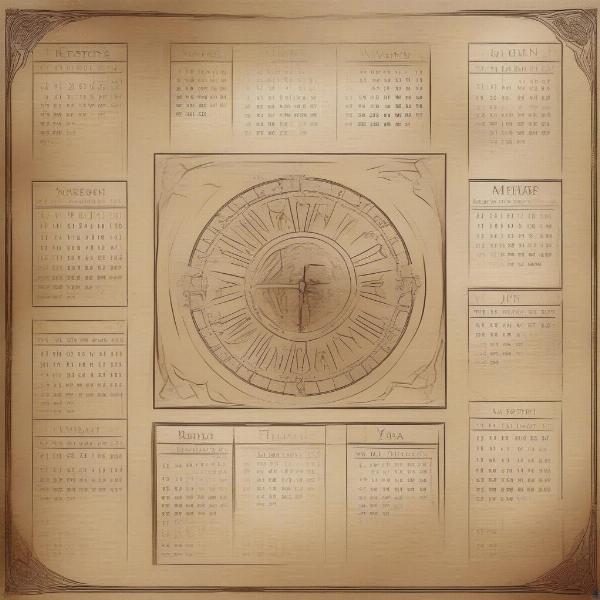 Game of Thrones Fortnight Calendar Depiction