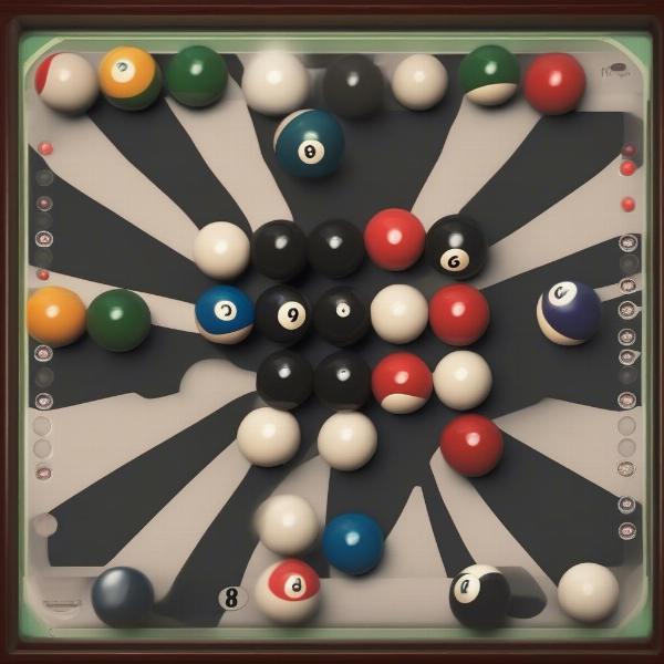 Game Pigeon 8 Ball Table Setup