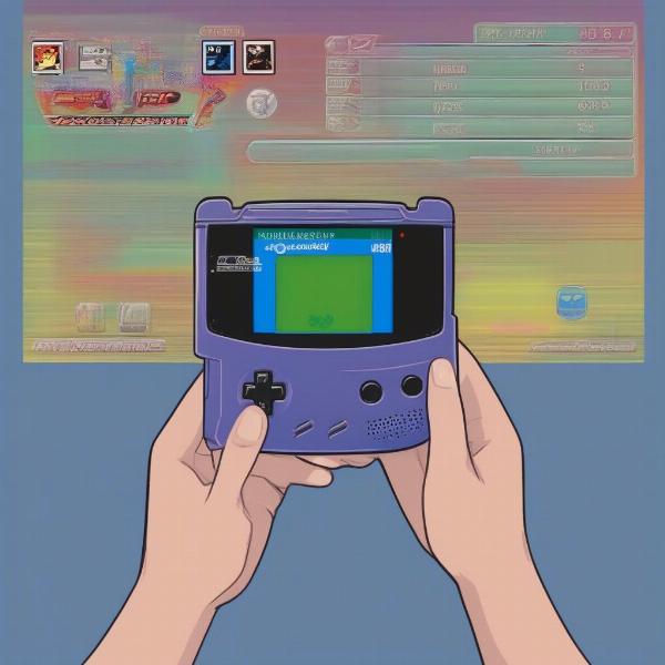 GameBoy Advance SP Playing Classic GameBoy Game