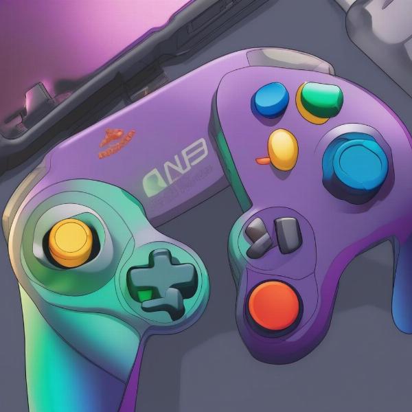 Close-up of a GameCube Controller