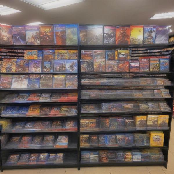 GameStop PS2 Games Display