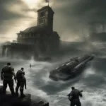 Gears of War 2 Jacinto Sinking Scene: Dramatic Depiction of City's Destruction
