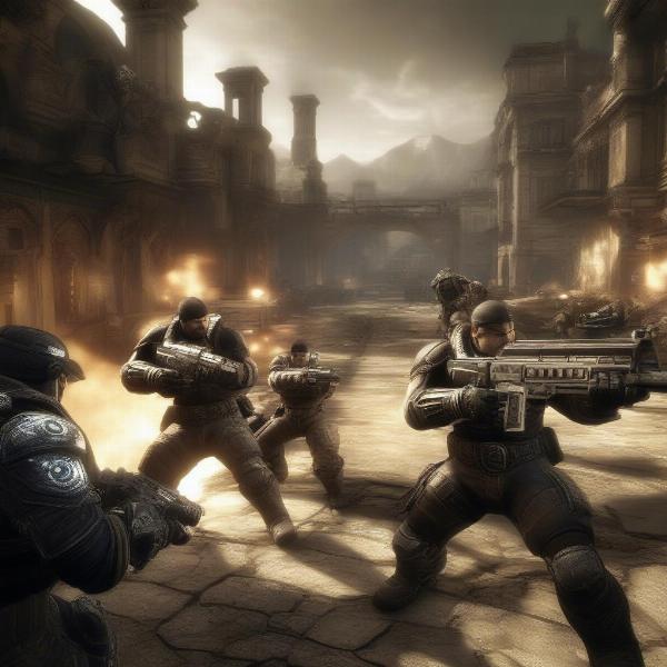Intense Multiplayer Action in Gears of War 3 on Xbox 360