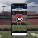 Georgia Bulldogs Football Score Update on Mobile Phone