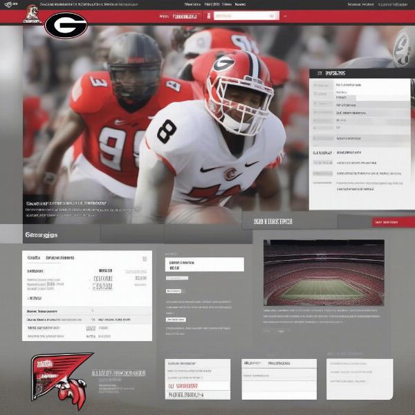 Georgia Bulldogs game score on sports website