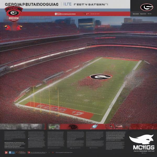 Georgia Bulldogs Score Update on a Twitter Feed