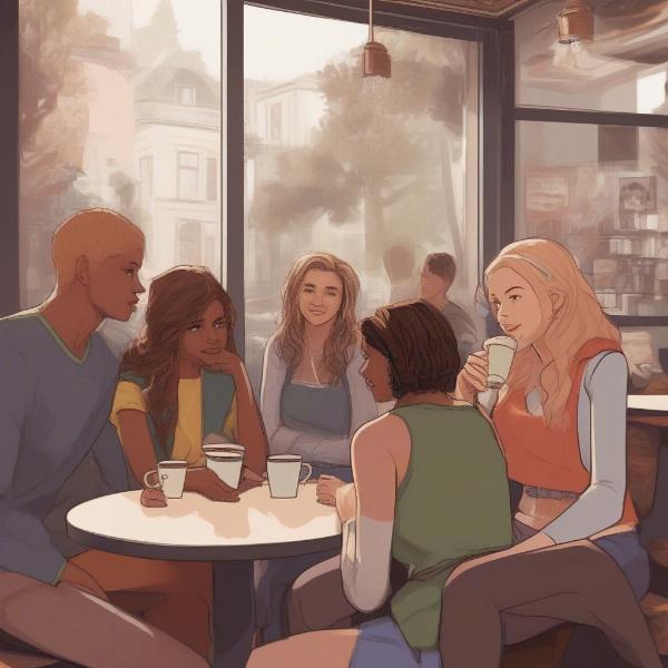 Girlfriends Game Characters Interacting
