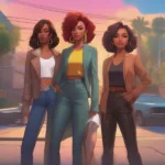 Girlfriends Video Game Concept Art