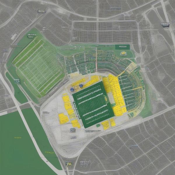 Green Bay Packers Game Day Parking Map