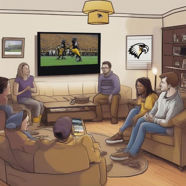Hawkeye Football Game Broadcast on TV