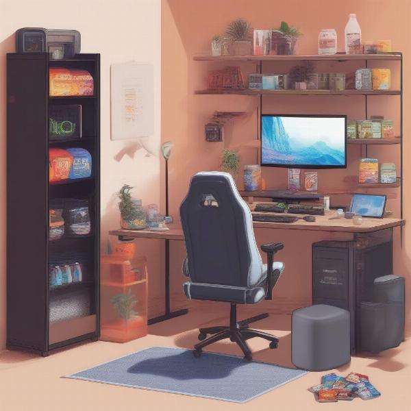 Healthy Gaming Lifestyle Setup