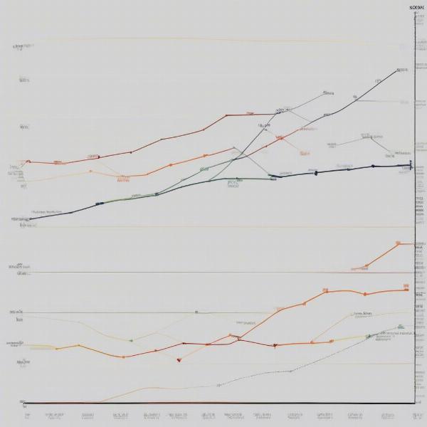 Graph showing scoring trends in Super Bowls over time