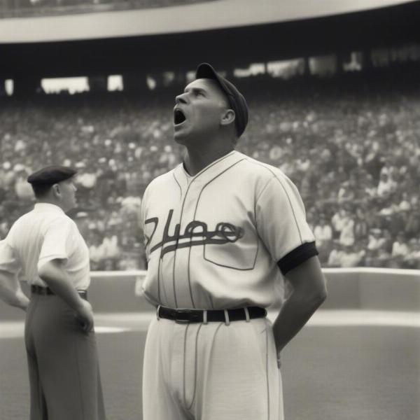 Historic baseball game with national anthem singer performing