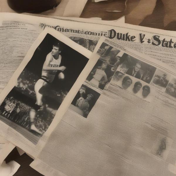 Historical Duke vs NC State Game Records: Archival research